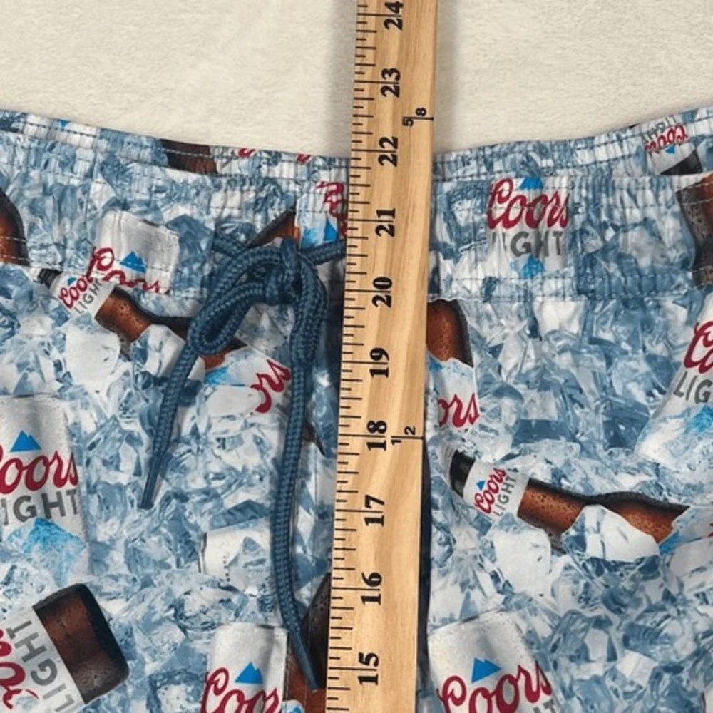 Coors Lite big & tall‎ elastic waist swim trunk New with tags Men size 2XL